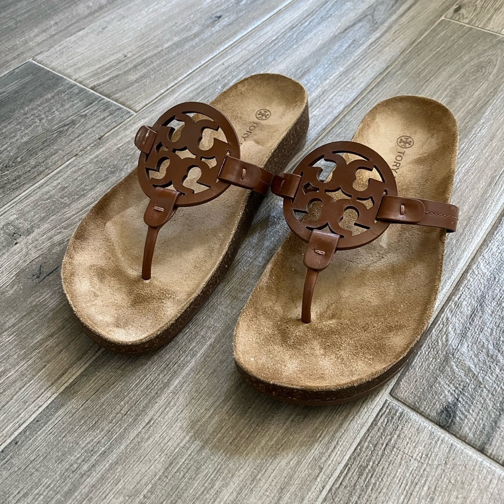 Tory Burch Miller Cloud Sandal, size 9, EUC